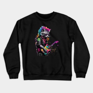 Punk Cat Crewneck Sweatshirt